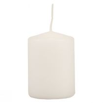 Stumpenkerzen Weiß Adventskerzen klein Kerzen 70/50mm 24St
