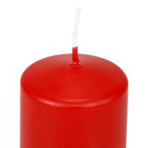 Artikel Stumpenkerzen Rote Adventskerzen Kerzen Rot 70/50mm 24St
