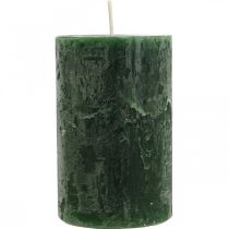 Artikel Durchgefärbte Kerzen Dunkelgrün Stumpenkerzen 70×110mm 4 St