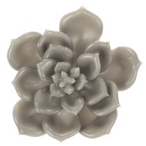 Artikel Künstliche Sukkulente aus Wachs mit Drahtkern, Grau-Grün, 8 cm Ø, Set à 8 Stück