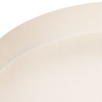 Artikel Rundes Tablett Dekoschale Metall 20cm Taupe Innenbereich