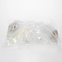 Artikel Mini-Teelichthalter Häuser-Set aus Metall, 15 cm Weiß