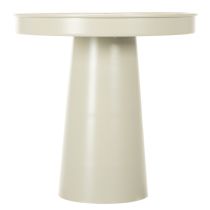 Artikel Metall Tablett Ständer, rund, 20 cm Durchmesser, beige-grau, Innenbereich