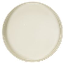Artikel Metall Tablett Ständer, rund, 20 cm Durchmesser, beige-grau, Innenbereich