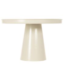 Artikel Dekotablett rund Metall Creme 30 cm mit Fuß für Indoor-Dekoration