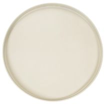 Artikel Dekotablett Metall Rund 30 cm Beige