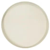 Artikel Dekotablett Metall Rund 30 cm Beige