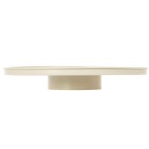 Artikel Dekoplatte Metall rund 41 cm beige für Tischdisplay