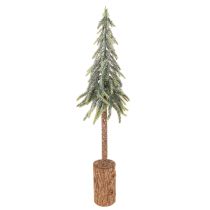 Artikel Künstlicher Tannenbaum 60 cm mit Holzsockel und geeister Optik für Innenbereich