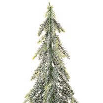 Artikel Künstlicher Tannenbaum 60 cm mit Holzsockel und geeister Optik für Innenbereich
