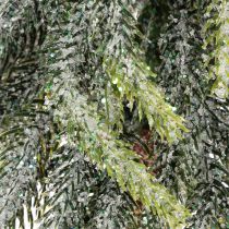 Artikel Künstlicher Tannenbaum 60 cm mit Holzsockel und geeister Optik für Innenbereich