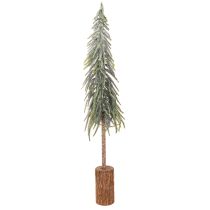 Artikel Künstlicher Tannenbaum 90 cm gefrostet mit Holzsockel für Innenbereich