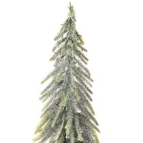 Artikel Künstlicher Tannenbaum 90 cm gefrostet mit Holzsockel für Innenbereich