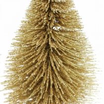 Mini Tannenbäume Tischdeko Gold Weihnachtsdeko H7cm 6St