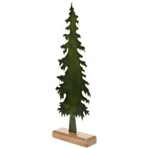 Artikel Deko-Tannenbaum aus Metall auf Holzfuß 46 cm Grün Tischdekoration Innen