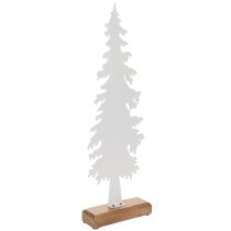 Artikel Deko-Tannenbaum aus Metall auf Holzfuß 46 cm Grün Tischdekoration Innen