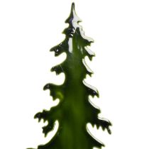 Artikel Deko-Tannenbaum aus Metall auf Holzfuß 46 cm Grün Tischdekoration Innen