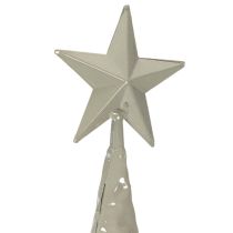 Artikel Deko-Tannenbaum aus Metall mit Stern und Standfuß 74 cm, silber
