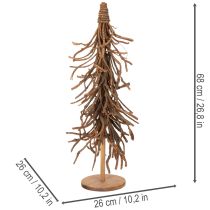 Artikel Deko-Baum aus Weidenzweigen auf Holzfuß 68cm Naturton