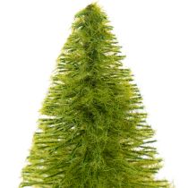 Artikel Miniatur Tannenbaum 12cm Kunststoff Holzsockel 6 Stück bunt innen