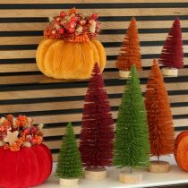 Artikel Künstlicher Tannenbaum Set 31cm 3-teilig Grün Rot Orange Innenbereich