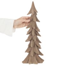 Artikel Deko Tannenbaum Kunststoff Braun beflockt 44cm Tischdeko Innenbereich