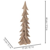 Artikel Deko Tannenbaum Kunststoff Braun beflockt 44cm Tischdeko Innenbereich