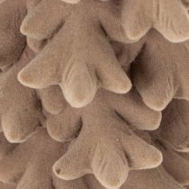 Artikel Deko-Tannenbaum beflockt Kunststoff 34cm braun für Innenbereich