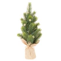 Artikel Tisch-Weihnachtsbaum künstlich 38 cm mit Jutesack für Innenbereich