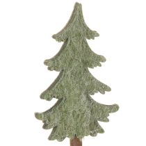 Artikel Deko-Tannenbaum auf Holzstab 45cm 6 Stück Grün Grau Braun