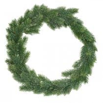 Tannenkranz künstlich Wandschmuck Weihnachten Grün, geeist Ø45cm