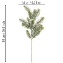 Artikel Künstlicher Tannenzweig Kunststoff 50cm Grün 3 Stück