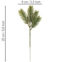 Artikel Künstlicher Tannenzweig Grün 25cm Kunststoff 24 Stück
