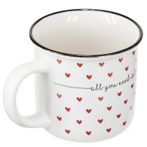 Artikel Keramik Herz Tasse Weiß Rot Romantisch All You Need Is Love