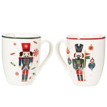 Artikel Tasse Keramik 10cm Nussknacker Zuckerstange 2er-Set