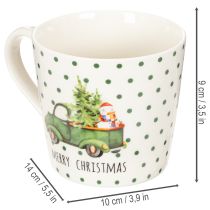 Artikel Kaffeetassen Set Keramik 10cm Merry Christmas Automotiv 2-teilig