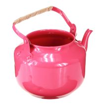 Artikel Rosa Teekanne aus Metall 15cm Dekoration für Wohnzimmer und Küche