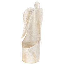 Artikel Metall-Kerzenhalter Engelfigur Gold 50 cm für Tischdekoration