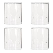Artikel Runde Glas-Teelichthalter Ø8,5cm Windlicht Set 4 Stück – Elegante Tischdeko