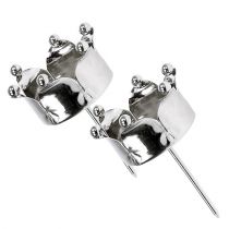 Artikel Teelichthalter Krone Silber Ø4,8cm 4 St