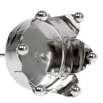 Artikel Teelichthalter Krone Silber Ø4,8cm 4 St