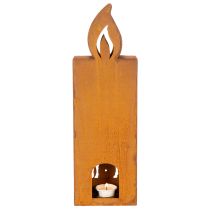 Artikel Teelichthalter Weihnachten Edelrost Kerze Hirsch 45x14cm