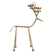 Teelichthalter Metall Hirsch Deko Kerzenständer H44,5cm