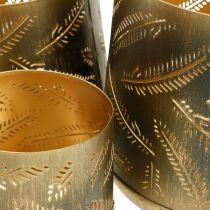 Teelichthalter Weihnachten Metall Bronze, Gold Ø13,5/11/8,5cm 3er-Set
