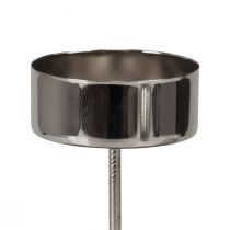 Artikel Teelichthalter zum Stecken Adventskranz Silber Ø4cm 8St
