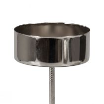 Artikel Teelichthalter zum Stecken Adventskranz Silber Ø4cm 8 St