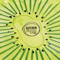 Artikel Keramikteller mit Kiwi-Motiv, rund, 16 cm, Set aus 2 Tellern, dekorativ und vielseitig