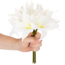 Artikel Kunstblume Tigerlilie Weiß 29cm Bund 6 Stück für Innenbereich