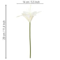Artikel Kunstblume Tigerlilie Weiß 29cm Bund 6 Stück für Innenbereich