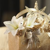 Artikel Kunstblume Tigerlilie Weiß 29cm Bund 6 Stück für Innenbereich